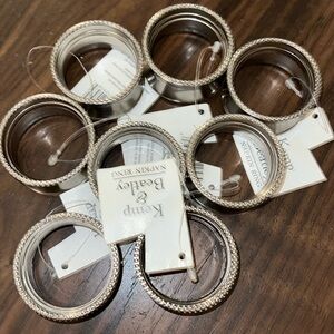 Kemp & Beatles silver napkin rings. Set of 8. All are NWOT but some have tags